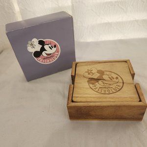 Set 4 Walt Disney World Passholder Wood Coasters